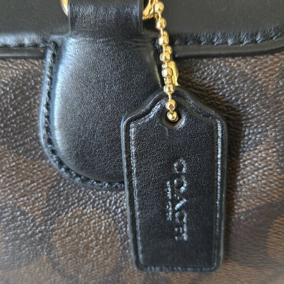 Coach Mini Bennett Satchel In Signature Canvas - Picture 3 of 11